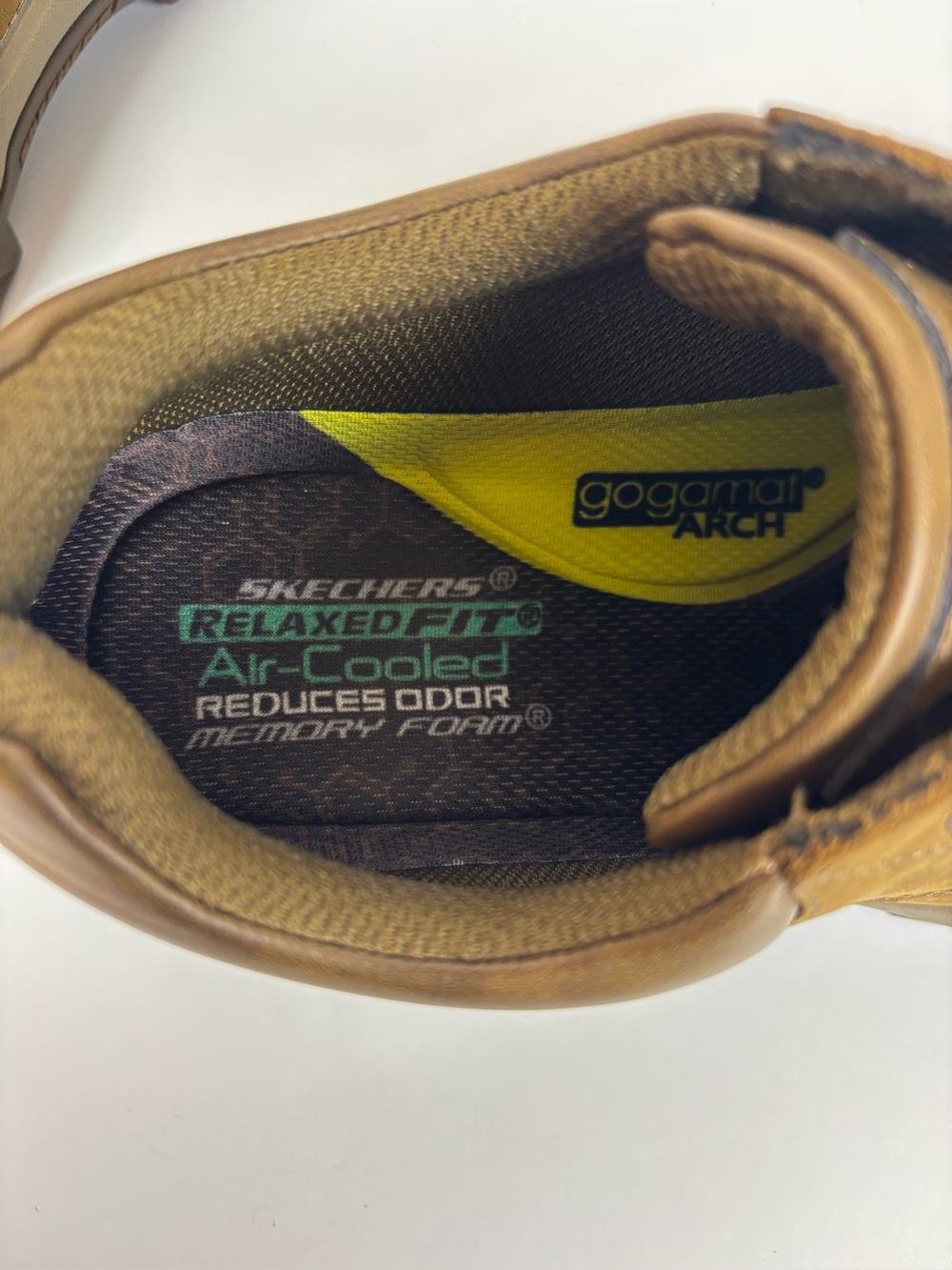 Skechers Relaxed Fit Knowlson Leland Leather Sneakers Comfort Shoes Brown Size 9 - Picture 13 of 15